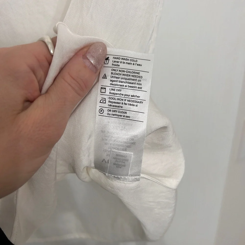 Vince White Ribbed Trim Crew Neck Sleeveless Top size small - Picture 9 of 11